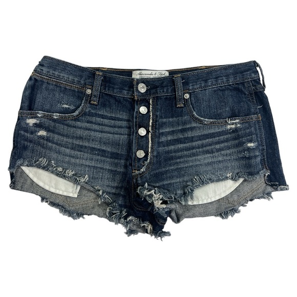 Abercrombie & Fitch High Rise Festival Short Exposed Button Fly Size 10/30W